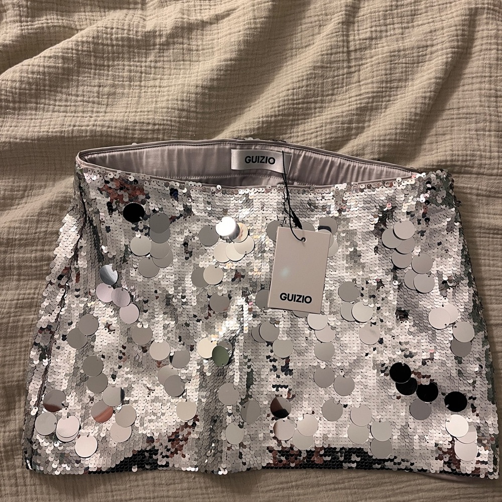 SOLD NWT Guizio Paillette Skirt